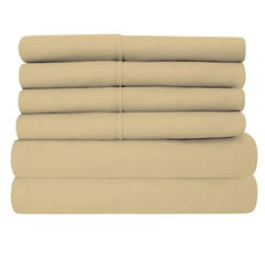 Egyptian Softness Ultra Soft Cooling 2200 Series Double-Brushed Deep Pocket Microfiber 6 Piece  Bed Sheets Set