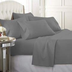 Egyptian Softness Ultra Soft Cooling 2200 Series Double-Brushed Deep Pocket Microfiber 6 Piece  Bed Sheets Set