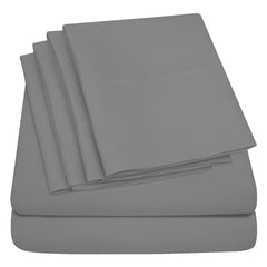 Egyptian Softness Ultra Soft Cooling 2200 Series Double-Brushed Deep Pocket Microfiber 6 Piece  Bed Sheets Set