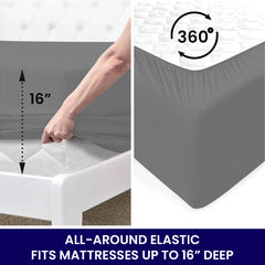 Egyptian Softness Ultra Soft Cooling 2200 Series Double-Brushed Deep Pocket Microfiber 6 Piece  Bed Sheets Set