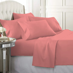 Egyptian Softness Ultra Soft Cooling 2200 Series Double-Brushed Deep Pocket Microfiber 6 Piece  Bed Sheets Set