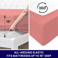 Egyptian Softness Ultra Soft Cooling 2200 Series Double-Brushed Deep Pocket Microfiber 6 Piece  Bed Sheets Set
