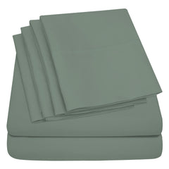 Egyptian Softness Ultra Soft Cooling 2200 Series Double-Brushed Deep Pocket Microfiber 6 Piece  Bed Sheets Set