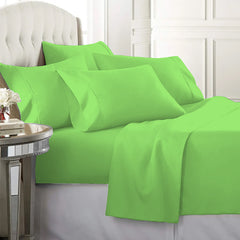 Egyptian Softness Ultra Soft Cooling 2200 Series Double-Brushed Deep Pocket Microfiber 6 Piece  Bed Sheets Set
