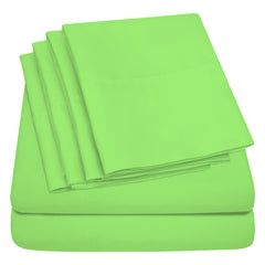 Egyptian Softness Ultra Soft Cooling 2200 Series Double-Brushed Deep Pocket Microfiber 6 Piece  Bed Sheets Set