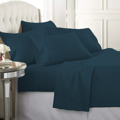 Egyptian Softness Ultra Soft Cooling 2200 Series Double-Brushed Deep Pocket Microfiber 6 Piece  Bed Sheets Set