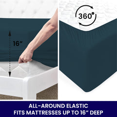 Egyptian Softness Ultra Soft Cooling 2200 Series Double-Brushed Deep Pocket Microfiber 6 Piece  Bed Sheets Set