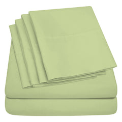 Egyptian Softness Ultra Soft Cooling 2200 Series Double-Brushed Deep Pocket Microfiber 6 Piece  Bed Sheets Set