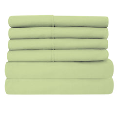 Egyptian Softness Ultra Soft Cooling 2200 Series Double-Brushed Deep Pocket Microfiber 6 Piece  Bed Sheets Set