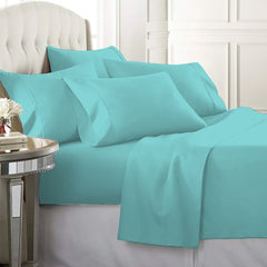 Egyptian Softness Ultra Soft Cooling 2200 Series Double-Brushed Deep Pocket Microfiber 6 Piece  Bed Sheets Set