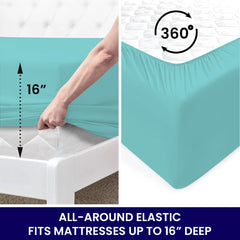 Egyptian Softness Ultra Soft Cooling 2200 Series Double-Brushed Deep Pocket Microfiber 6 Piece  Bed Sheets Set
