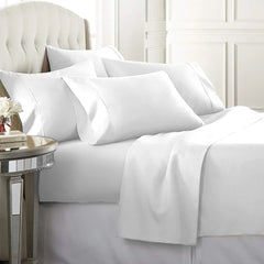 Egyptian Softness Ultra Soft Cooling 2200 Series Double-Brushed Deep Pocket Microfiber 6 Piece  Bed Sheets Set
