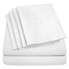 Egyptian Softness Ultra Soft Cooling 2200 Series Double-Brushed Deep Pocket Microfiber 6 Piece  Bed Sheets Set