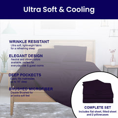Luxurious Super Soft 4-Piece Bamboo Sheet Sets - Multiple Colors & Sizes Available