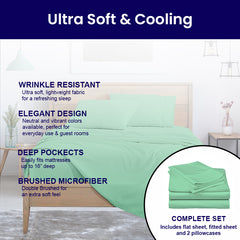 Luxurious Super Soft 4-Piece Bamboo Sheet Sets - Multiple Colors & Sizes Available