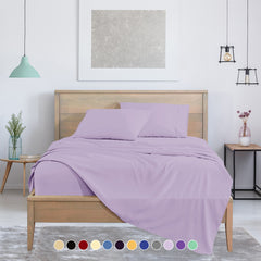 Luxurious Super Soft 4-Piece Bamboo Sheet Sets - Multiple Colors & Sizes Available