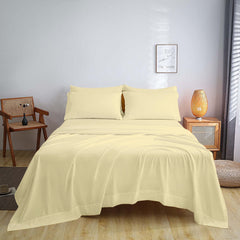 1800 TC Series Double Brushed Bamboo Blend Full Size Bed Sheet Set