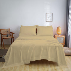 1800 TC Series Double Brushed Bamboo Blend Full Size Bed Sheet Set