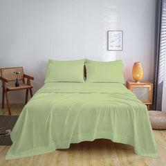 1800 TC Series Double Brushed Bamboo Blend Full Size Bed Sheet Set