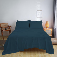 1800 TC Series Double Brushed Bamboo Blend Full Size Bed Sheet Set