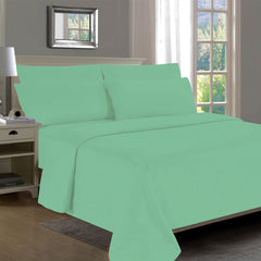 1800 TC Series Double Brushed Bamboo Blend King and California Size Bed Sheet Set