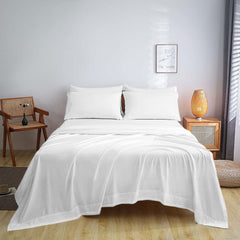 1800 TC Series Double Brushed Bamboo Blend Full Size Bed Sheet Set