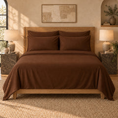 6-Piece 1600 Series Bed Sheet Set – Super Soft 90 GSM Microfiber Polyester Bedding, Lightweight Easy-Care Decorative Sheets for Primary & Guest Bedroom