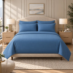 6-Piece 1600 Series Bed Sheet Set – Super Soft 90 GSM Microfiber Polyester Bedding, Lightweight Easy-Care Decorative Sheets for Primary & Guest Bedroom