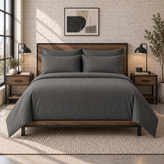 6-Piece 1600 Series Bed Sheet Set – Super Soft 90 GSM Microfiber Polyester Bedding, Lightweight Easy-Care Decorative Sheets for Primary & Guest Bedroom