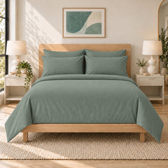 6-Piece 1600 Series Bed Sheet Set – Super Soft 90 GSM Microfiber Polyester Bedding, Lightweight Easy-Care Decorative Sheets for Primary & Guest Bedroom
