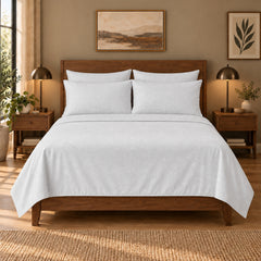 6-Piece 1600 Series Bed Sheet Set – Super Soft 90 GSM Microfiber Polyester Bedding, Lightweight Easy-Care Decorative Sheets for Primary & Guest Bedroom