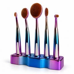 5-Piece Kabuki Makeup Brush Set, Synthetic Face & Eye Blending Brushes