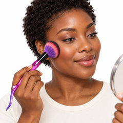 8-Piece Makeup Brush Set, Face, Eyeshadow & Concealer Brushes, Pink or Purple