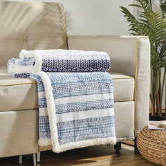 Ultra Soft Microplush Sherpa Throw Blanket – 50 x 60 Inch Lightweight Fleece Blanket for Couch, Sofa & Bed, Warm Cozy Printed Decorative Throw, Machine Washable All-Season Blanket