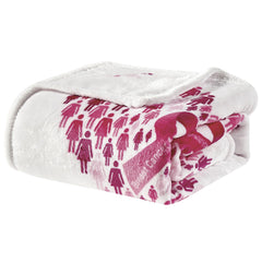 Ultra Soft Plush Throw Blanket 50" x 70" – Cozy, Lightweight All-Season Blanket – Cancer Awareness Inspired Design, Machine Washable, Perfect Gift of Comfort