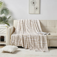 VibeCheck Ultra-Soft Aesthetic Bed Blanket – Lightweight Cozy Throw for All Seasons – Queen & King Size – Cute Printed Styles for Bedroom Glow-Up