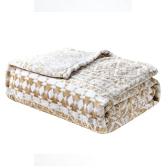 VibeCheck Ultra-Soft Aesthetic Bed Blanket – Lightweight Cozy Throw for All Seasons – Queen & King Size – Cute Printed Styles for Bedroom Glow-Up