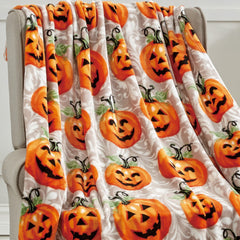 Ultra Soft Halloween Throw Blanket – 50" x 60" Cozy Micro Plush Blanket for Bed, Couch & Dorm – Lightweight, All-Season Comfort, Machine Washable