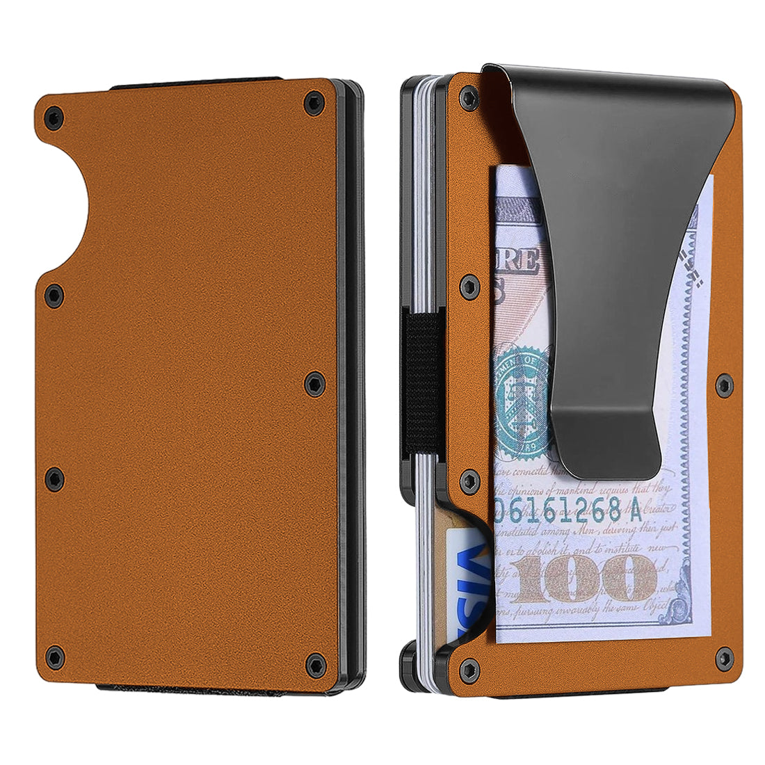 RFID Blocking Minimalist Scratch Resistant Slim Credit Card Holder Wallet