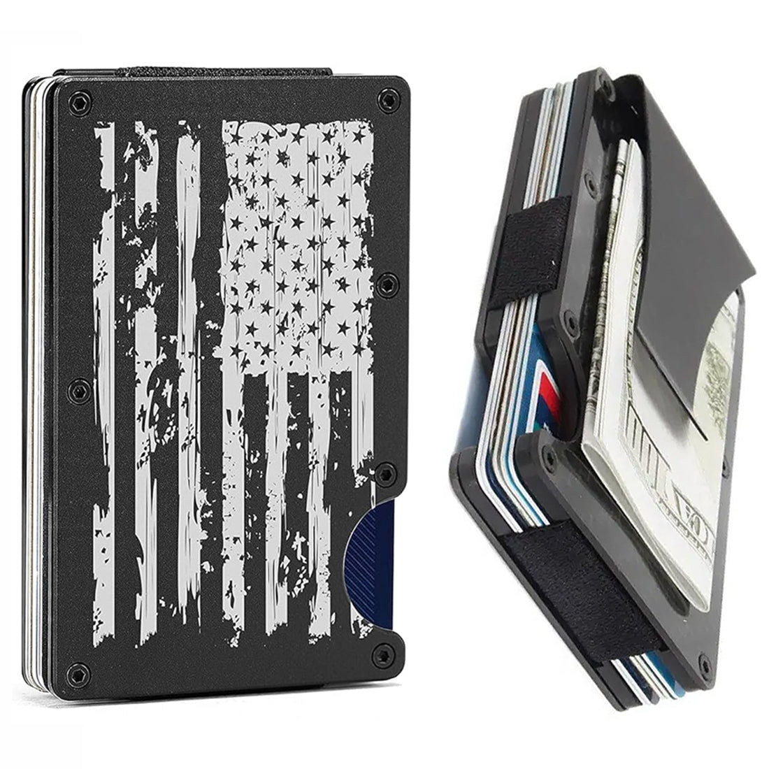 RFID Blocking Minimalist Scratch Resistant Slim Credit Card Holder Wallet