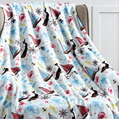 Novelty Fun Expressive Micro Plush Throw Blanket – Ultra Soft 50" x 60" Cozy Blanket for Couch, Bed & Dorm – Lightweight, Warm, Machine Washable, Aesthetic Room Essential