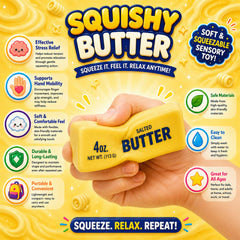 3-Pack: Squishy Squeeze Toys Set – Soft Fidget Sensory Toys, Assorted Slow-Rising Stress Relief Squeeze Toys, Mystery Surprise Fun Set for Party Favors, Classroom Rewards, Gifts & Everyday Play