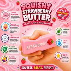 3-Pack: Squishy Squeeze Toys Set – Soft Fidget Sensory Toys, Assorted Slow-Rising Stress Relief Squeeze Toys, Mystery Surprise Fun Set for Party Favors, Classroom Rewards, Gifts & Everyday Play