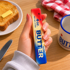Patriotic Butter Stick Squishy Toy – Soft Slow-Rising PU Foam Sensory Fidget, Portable Squeeze Toy for Desk, Travel, Fourth of July Party Favors & Novelty Gifts