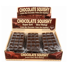 Chocolate Bar Squishy Toy – Soft Slow-Rising PU Foam Sensory Fidget, Food-Inspired Portable Squeeze Toy for Desk, Travel, Party Favors & Novelty Gifts