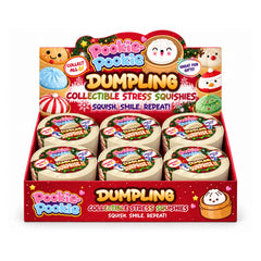 Christmas Dumpling Squishy Toy – Soft Slow-Rising Holiday Sensory Fidget, Cute Portable Squeeze Toy for Desk, Travel, Stocking Stuffers, Secret Santa Gifts & Party Favors, Ages 3+