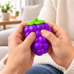 Grape Squishy Toy – Soft Quick-Rebound Fruit Sensory Fidget, Handheld Squeeze Toy for Desk, Travel, Party Favors, Birthday Gifts & Squishy Collections