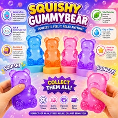 3-Pack: Squishy Squeeze Toys Set – Soft Fidget Sensory Toys, Assorted Slow-Rising Stress Relief Squeeze Toys, Mystery Surprise Fun Set for Party Favors, Classroom Rewards, Gifts & Everyday Play