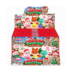 24-Day Christmas Squishy Advent Calendar – 24 Assorted Surprise Toys in a Holiday Mystery Reveal Gift Box, Festive Countdown for Squishy Collectors & Christmas Gifting