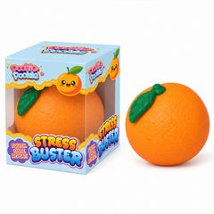 Orange Fast-Rebound Squishy Toy – Soft Elastic TPR Fruit Sensory Fidget, Compact Handheld Citrus Squeeze Toy for Desk, Party Favors & Novelty Gifts